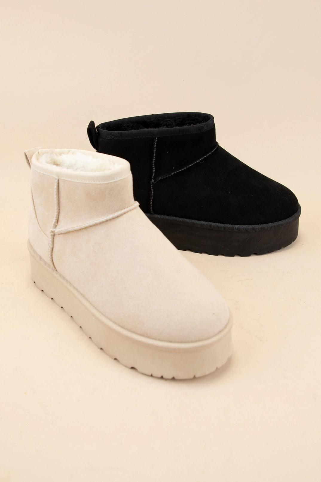 Platform Cozy Fur Lined Booties