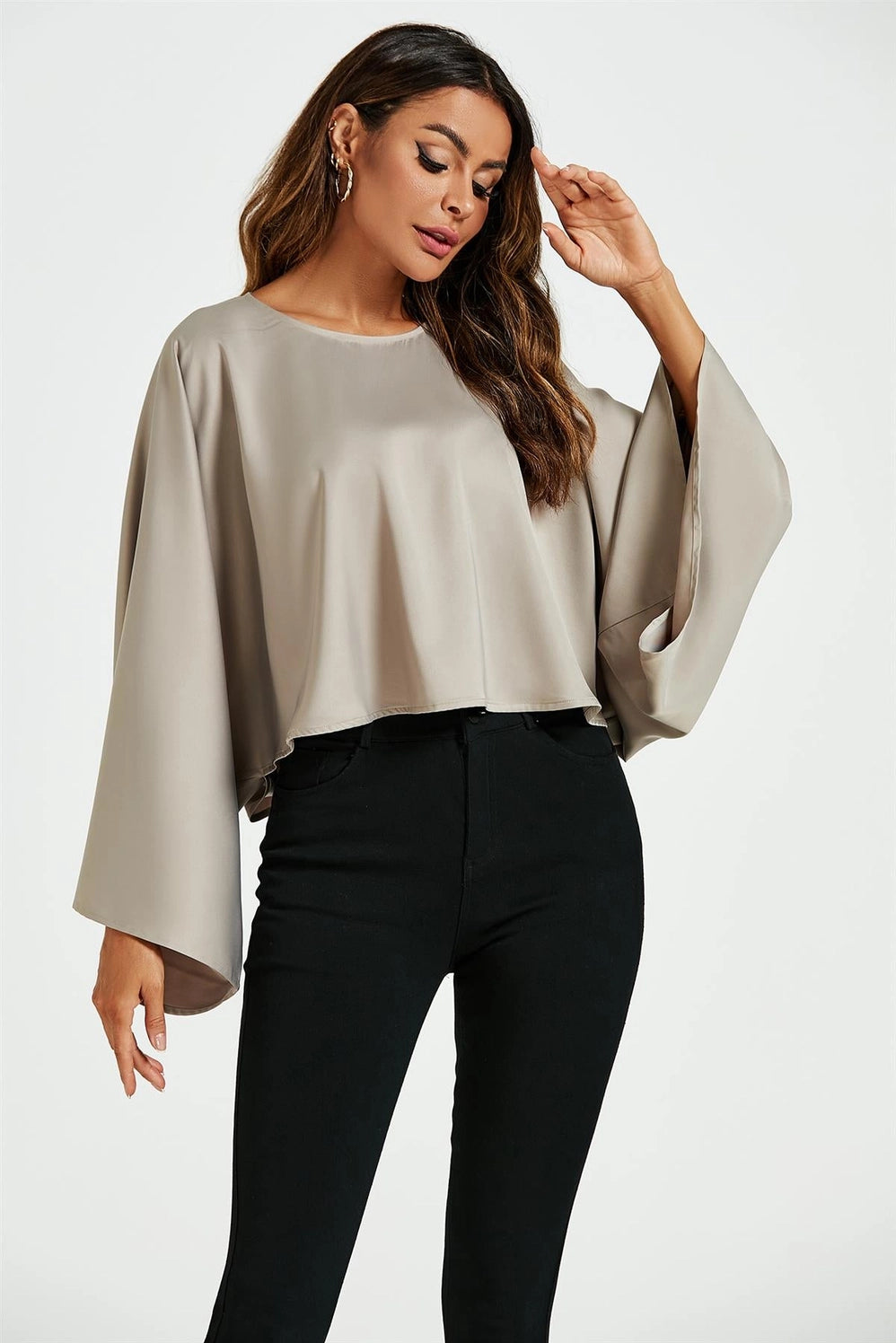 Mink Loose Fit Crop Top