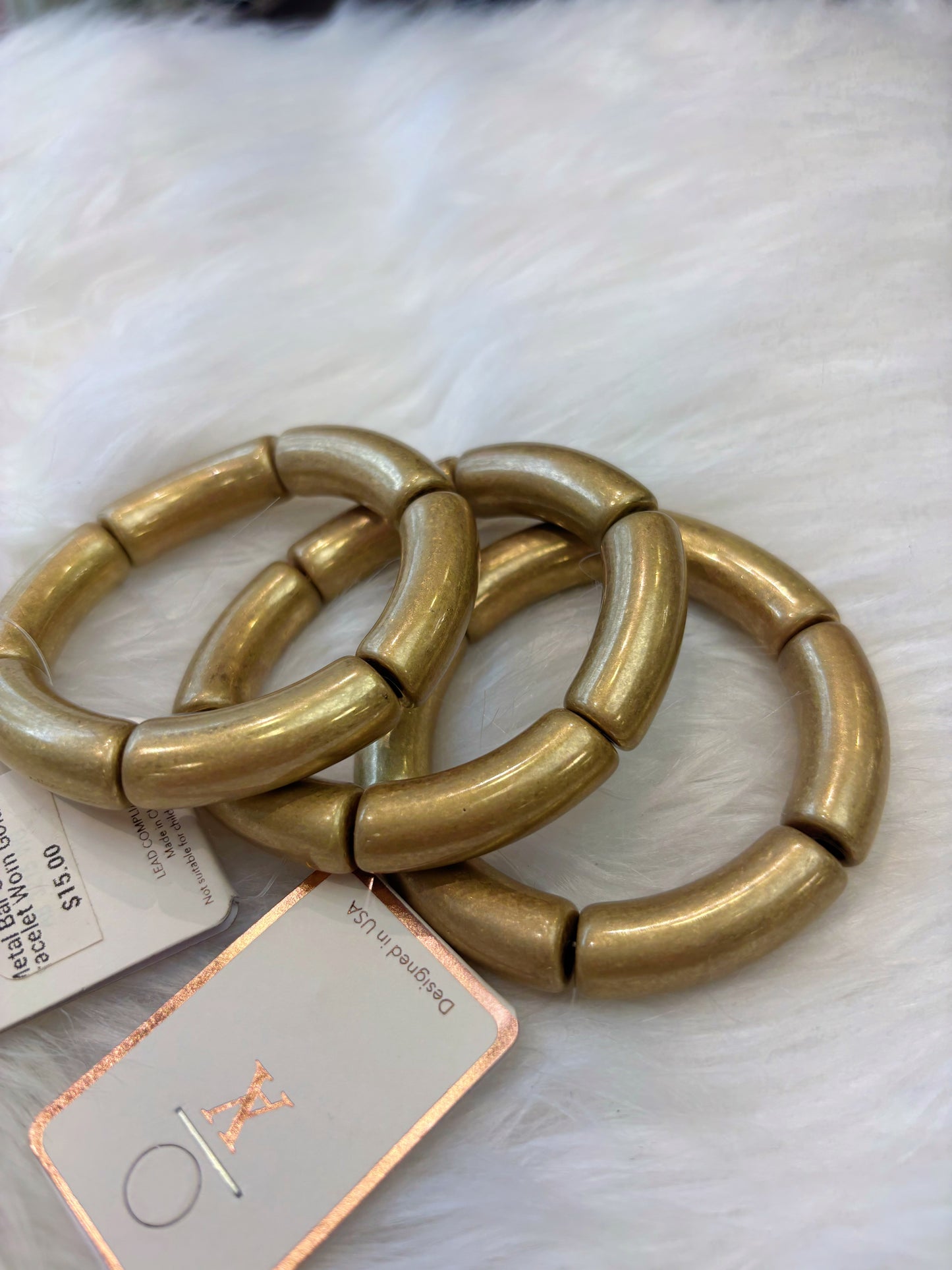 Metal Bar Stretch Bracelet