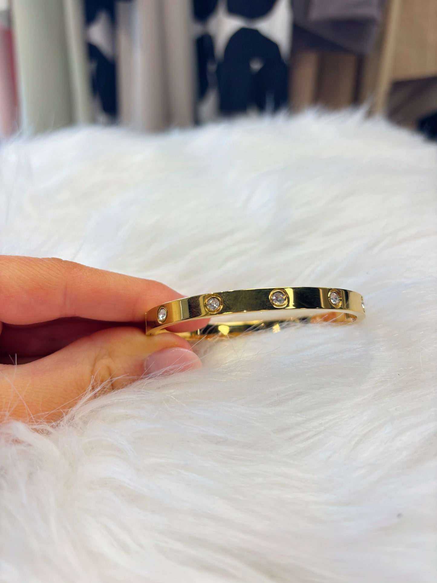 Crystal Engraved Bracelet