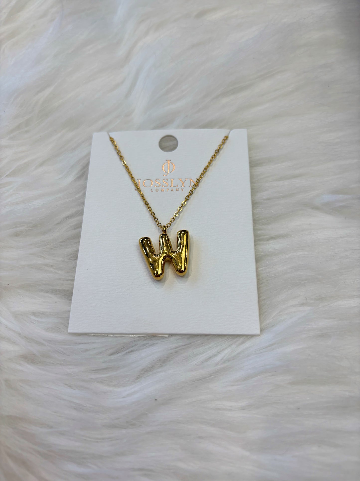 Stainless Steel Tarnish Free Initial Necklace
