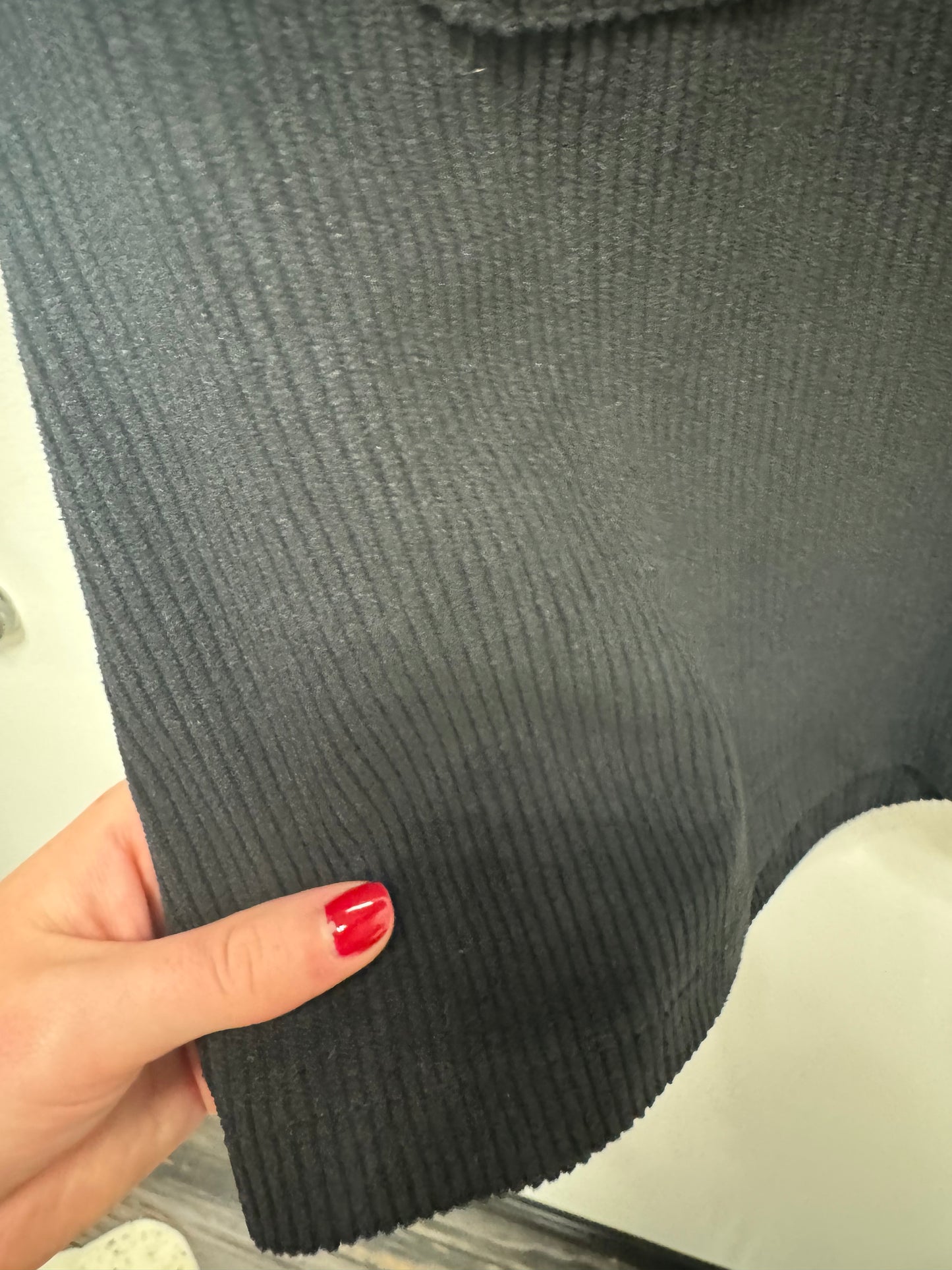 High Waist Corduroy Mini Skirt