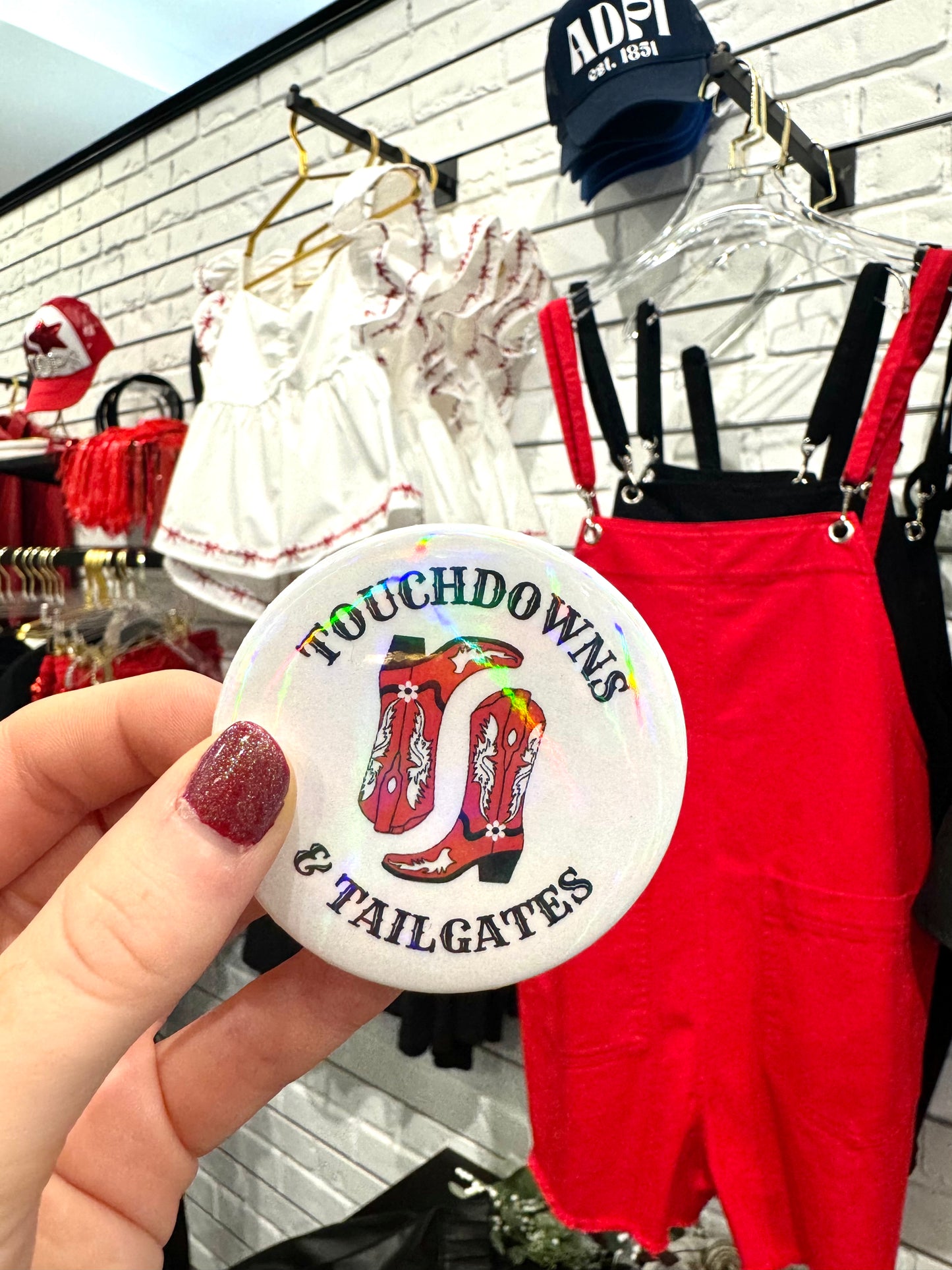 Touchdowns and Tailgates Button