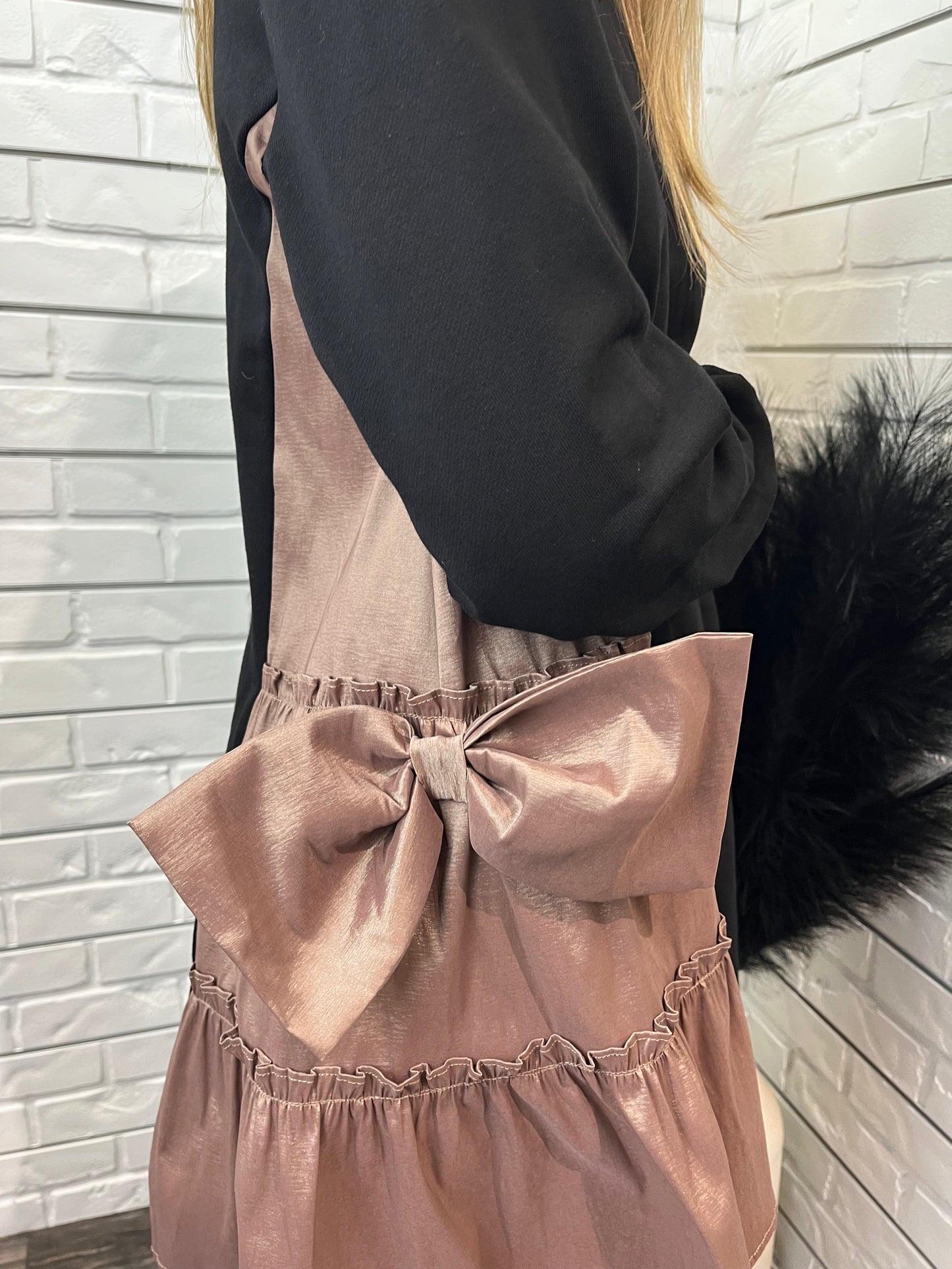 Side Statement Bow Detail Dress