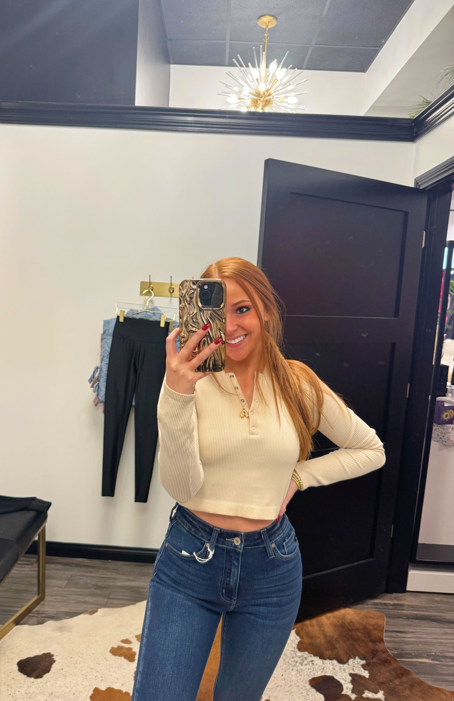 Comfy Casual Fitted Long Sleeve Crop Top