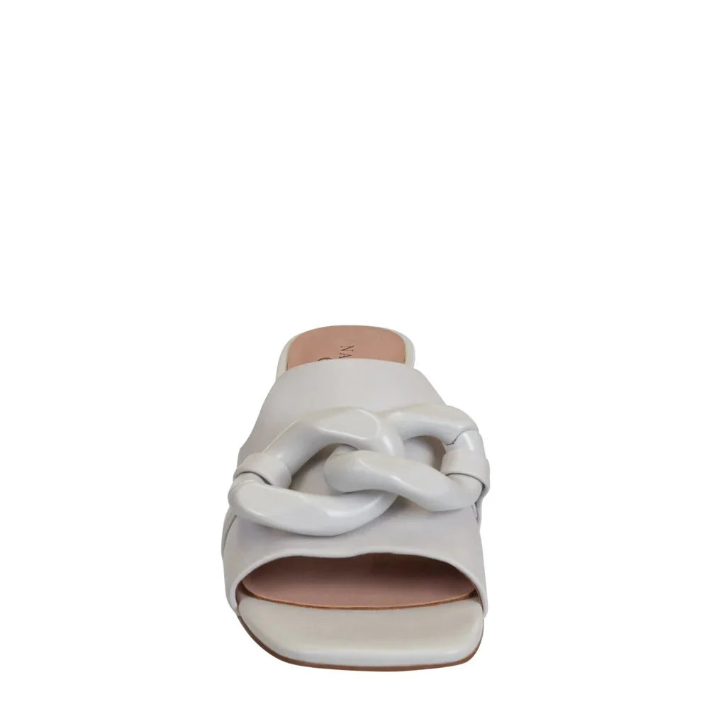 Naked Feet Coterie Heeled Sandal W/ Chunky Chain