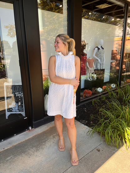 Off White Floral Lace Dress