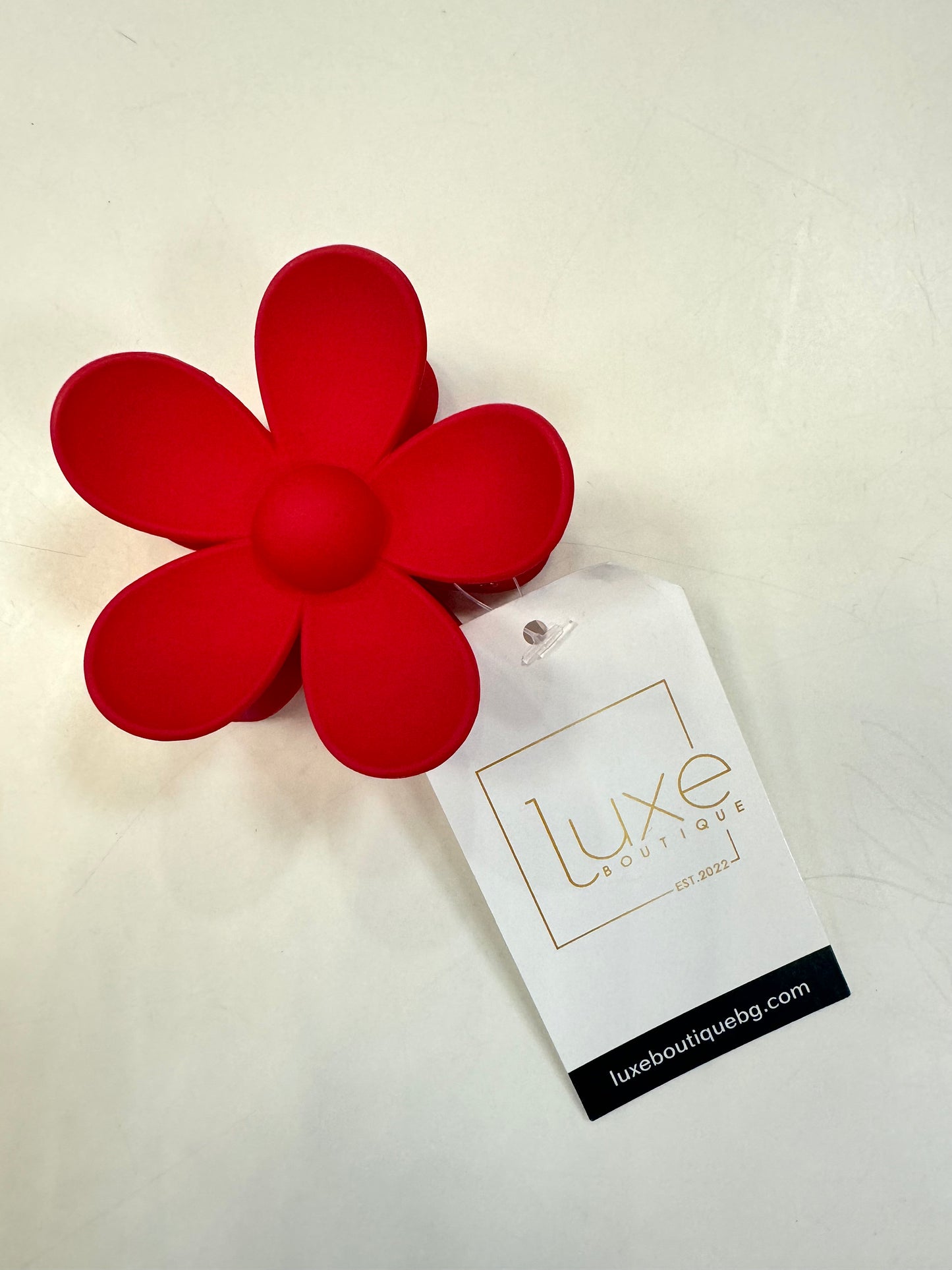 Oversized Matte Flower Claw Clip