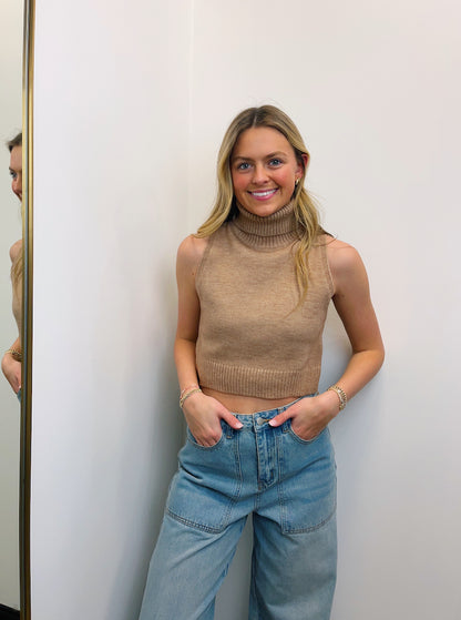 Turtle Neck Knit Top