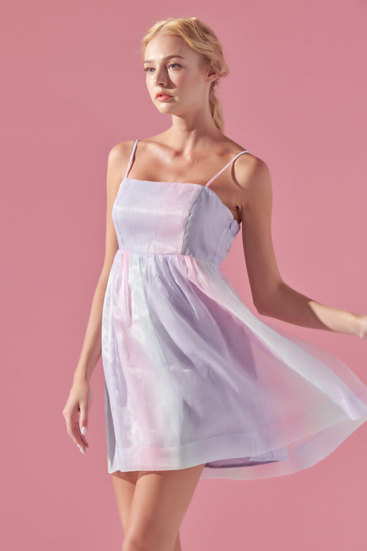 Pastel Organza Babydoll Dress