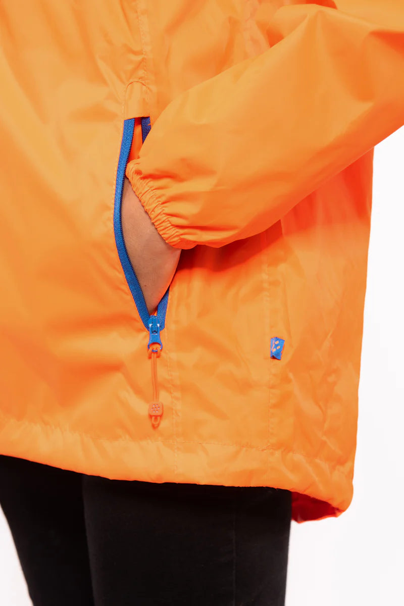 Mini Neon Zip Youth Rain Coat
