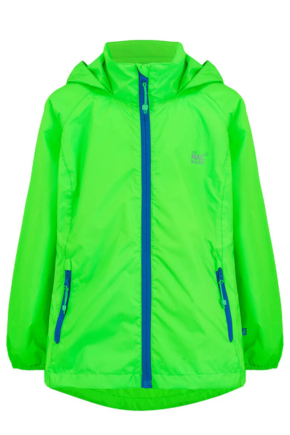 Mini Neon Zip Youth Rain Coat
