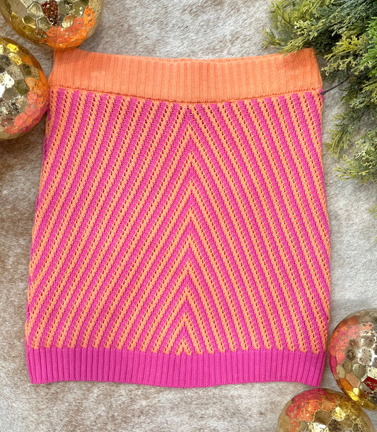 Bailey Stripe Knit Skirt