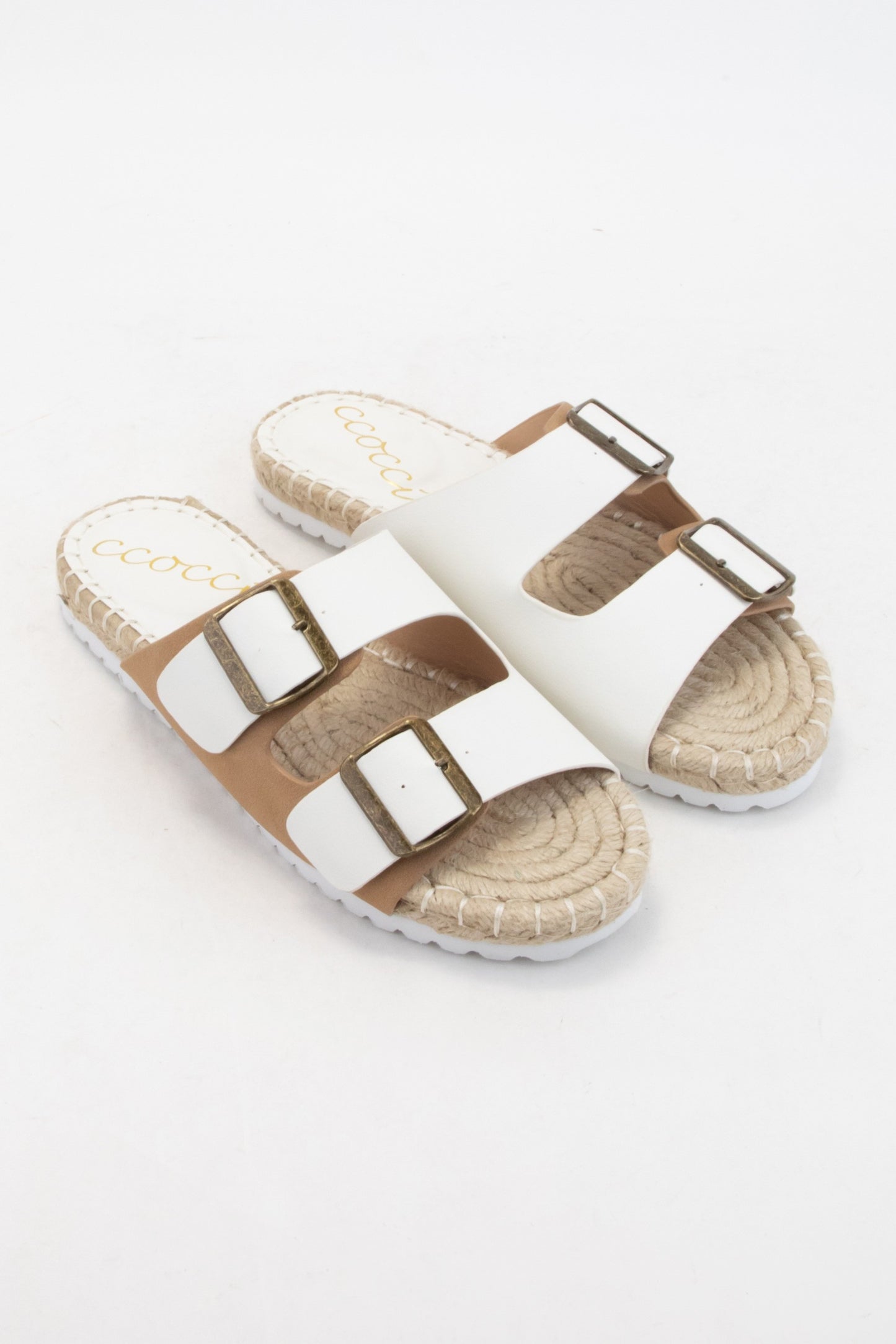 Tan Colorblock Sandal
