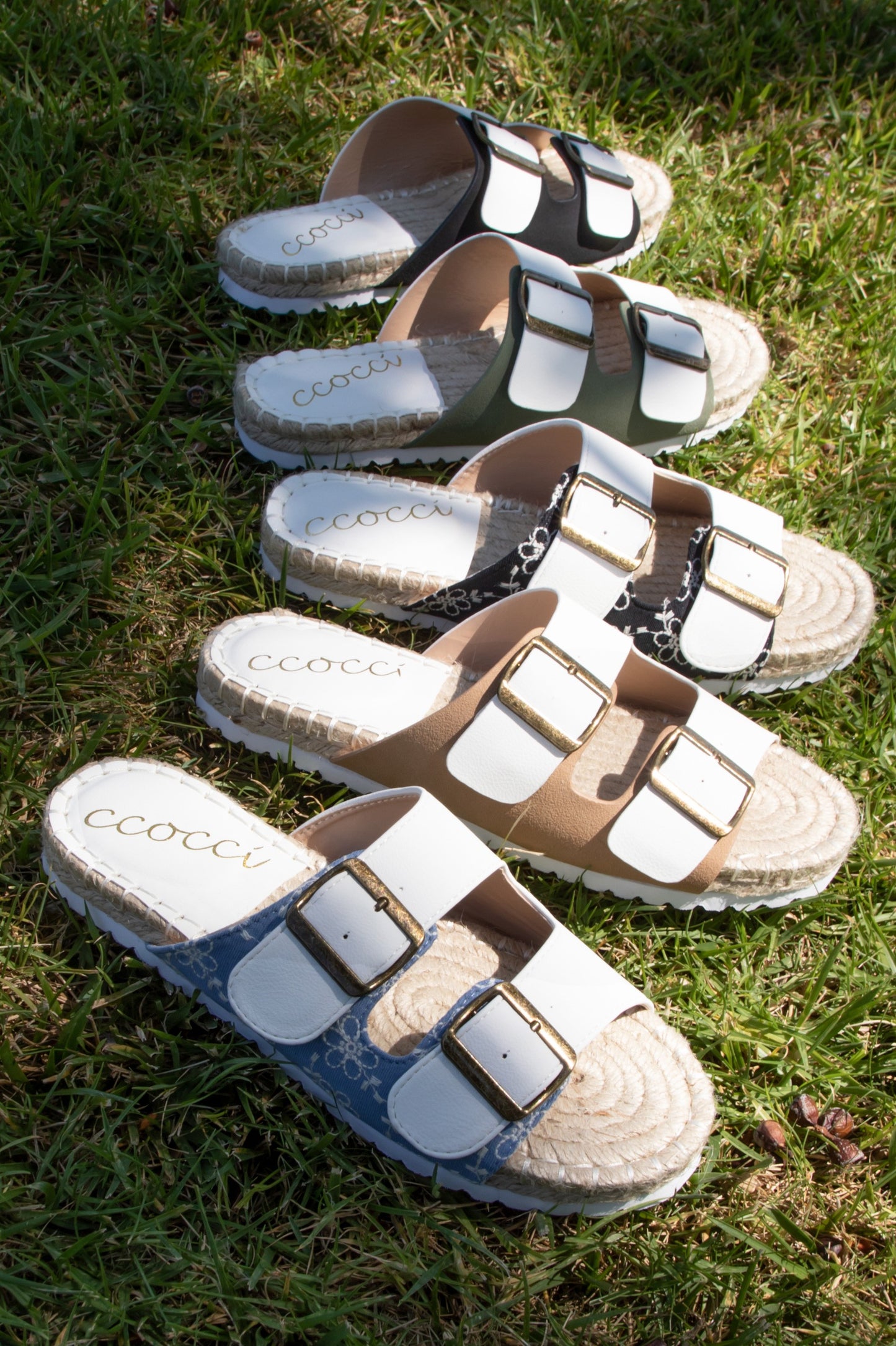 Tan Colorblock Sandal